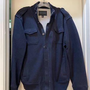 Lightweight Banana Republic men’s wool blend jacket in navy - small